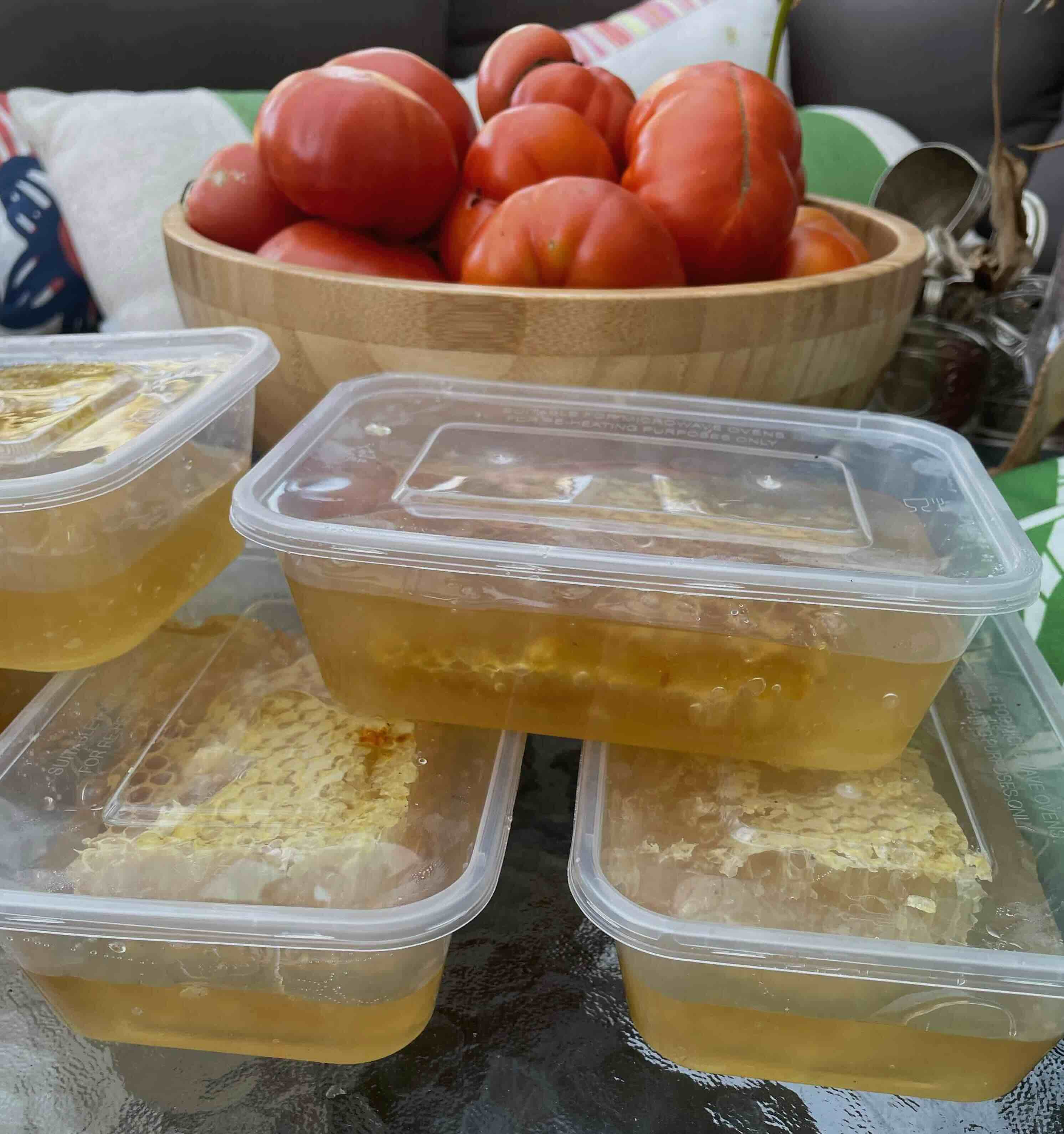 Raw Honeycomb from Edmonton Backyard Hives - HoneycombsAndMore